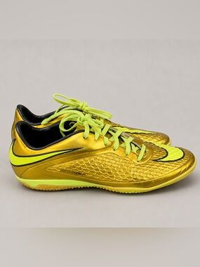 NIKE Rare 2014 Hyper venom Phantom 1 Gold indoor soccer Cleats Neymar